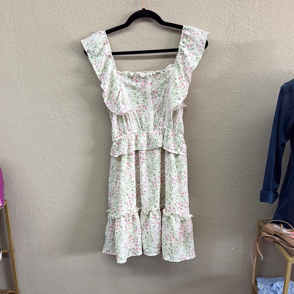 Floral Ruffle Dress